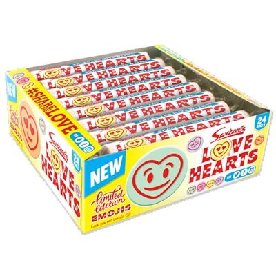 Swizzels Giant Love Hearts Sweets in Bulk, 24 Pack 340g, Vegan Friendly Swizzels Giant Love Hearts Sweets in Bulk, 24 Pack 340g, Vegan Friendly