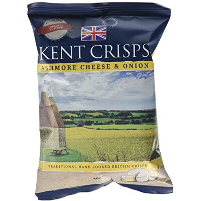 Kent Crisps Limited Kent Crisps Ashmore Cheese/Onion 40 g (Pack of 20) Kent Crisps Limited Kent Crisps Ashmore Cheese/Onion 40 g (Pack of 20)