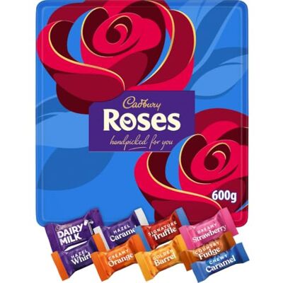 Cadbury Roses Limited Edition Festive Chocolate Tin, 600 g Cadbury Roses Limited Edition Festive Chocolate Tin, 600 g