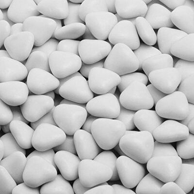 Italian Options Mini Heart Chocolate Dragees, Small Heart Chocolates, Sweets, Candy for Wedding Favours, Baby Showers, Christenings, Valentines, Gifts and Party Bags, 1 Kg, 1.5 cm Pieces, White Italian Options Mini Heart Chocolate Dragees, Small Heart Chocolates, Sweets, Candy for Wedding Favours, Baby Showers, Christenings, Valentines, Gifts and Party Bags, 1 Kg, 1.5 cm Pieces, White
