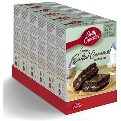 Betty Crocker Delights Gooey Salted Caramel Brownie Cake Mix 430g (Pack of 4) Betty Crocker Delights Gooey Salted Caramel Brownie Cake Mix 430g (Pack of 4)