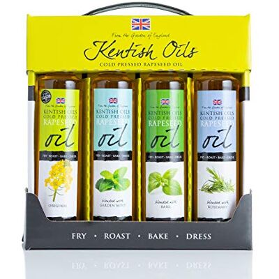 Kent Crisps Limited Kentish Oils New Herb Carry Case 4X 250ml Bottles Kent Crisps Limited Kentish Oils New Herb Carry Case 4X 250ml Bottles
