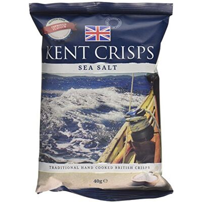 Kent Crisps Limited Kent Crisps Sea Salt 40 g (Pack of 20) Kent Crisps Limited Kent Crisps Sea Salt 40 g (Pack of 20)