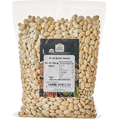 Old India Dried Butter Beans 2kg Old India Dried Butter Beans 2kg