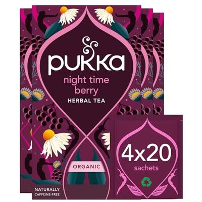 Pukka Herbs Night Time Berry Organic Herbal Tea - Night Time Herbal Tea Pukka Herbs Night Time Berry Organic Herbal Tea - Night Time Herbal Tea