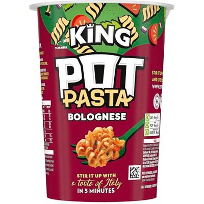 Pot Noodle Pot Pasta Bolognese instant hot snack pot from the nation's favourite instant noodles brand* quick pasta pot for when you need filling up 8x 73 g Pot Noodle Pot Pasta Bolognese instant hot snack pot from the nation's favourite instant noodles brand* quick pasta pot for when you need filling up 8x 73 g
