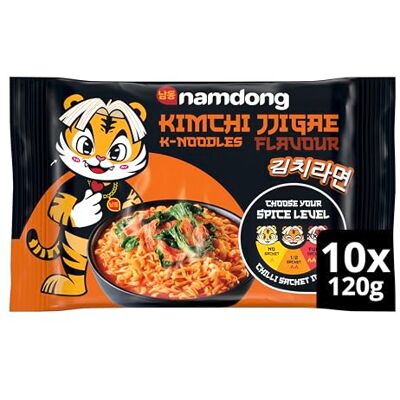 Namdong Kimchi Jjigae Noodle Block Korean-style instant noodles with a sachet of chilli mix 10x 120 g Namdong Kimchi Jjigae Noodle Block Korean-style instant noodles with a sachet of chilli mix 10x 120 g