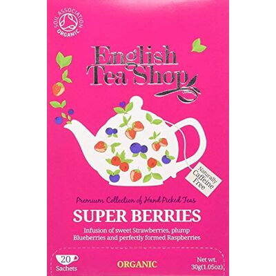 English Tea Shop Super Berries Pack of 3 X 20 Tea Bag Sachets English Tea Shop Super Berries Pack of 3 X 20 Tea Bag Sachets