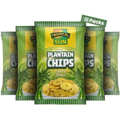 Sun Natural Plantain Chips Lightly Salted, 70g (Pack of 12) Sun Natural Plantain Chips Lightly Salted, 70g (Pack of 12)