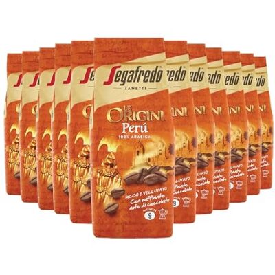 Segafredo Zanetti Ground Coffee Espresso Moka Le Origini Perù Line 12 Packs of 250 g Segafredo Zanetti Ground Coffee Espresso Moka Le Origini Perù Line 12 Packs of 250 g