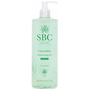 SBC Skincare Cucumber Moisturising Gel 500ml Lightweight Face And Body Moisturiser Cooling, Water-Based Moisturiser For Oily Skin Vegan Friendly SBC Skincare Cucumber Moisturising Gel 500ml Lightweight Face And Body Moisturiser Cooling, Water-Based Moisturiser For Oily Skin Vegan Friendly