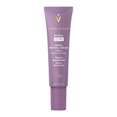 Valquer Laboratorios VALQUER Night Facial Cream with 0.1% Retinal Vitamin A-Sleep Anti-Wrinkle Firming with Niacinamide Improves Firmness and Evens Skin Tone Vegan 30 ml Valquer Laboratorios VALQUER Night Facial Cream with 0.1% Retinal Vitamin A-Sleep Anti-Wrinkle Firming with Niacinamide Improves Firmness and Evens Skin Tone Vegan 30 ml