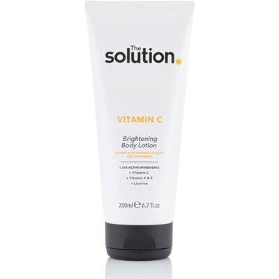 The Solution The Solution Vitamin C Brightening Body Lotion (200ml). Vitamin C Body Cream with Vitamins A & E, Night Moisturiser, Day Cream, Vitamin C Cream, Vegan & Cruelty Free Womens Moisturiser The Solution The Solution Vitamin C Brightening Body Lotion (200ml). Vitamin C Body Cream with Vitamins A & E, Night Moisturiser, Day Cream, Vitamin C Cream, Vegan & Cruelty Free Womens Moisturiser