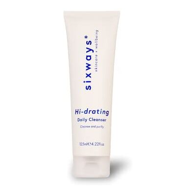 Sixways Hi-drating Daily Cleanser: Hydrating and Nourishing Vegan Wash with Aloe Vera, Made in the UK, For All Skin Types, 125ml Sixways Hi-drating Daily Cleanser: Hydrating and Nourishing Vegan Wash with Aloe Vera, Made in the UK, For All Skin Types, 125ml