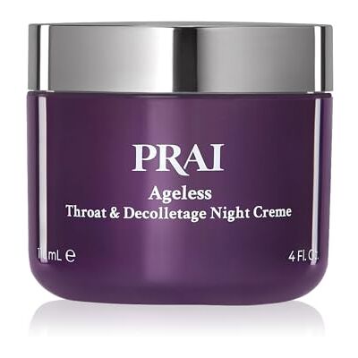 Prai Ageless Throat & Decolletage Night Creme 118ml Moisturising & Hydrating Formula, Two Types of Retinol Brightens & Firms Skin Anti-Ageing, Anti-Wrinkle Cream Overnight Recovery Skincare Prai Ageless Throat & Decolletage Night Creme 118ml Moisturising & Hydrating Formula, Two Types of Retinol Brightens & Firms Skin Anti-Ageing, Anti-Wrinkle Cream Overnight Recovery Skincare