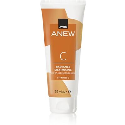 Avon Anew Radiance Maximising Microdermabrasion 75ml, Contains Exfoliating Particles, For a Smoother Look & Feel, Co-created by Dermatologists and Scientists, Cruelty Free Avon Anew Radiance Maximising Microdermabrasion 75ml, Contains Exfoliating Particles, For a Smoother Look & Feel, Co-created by Dermatologists and Scientists, Cruelty Free