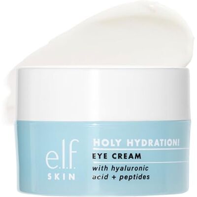 e.l.f. SKIN Holy Hydration! Eye Cream, Infused with Hyaluronic Acid & Peptides, Minimizes Dark Circles, 0.53 Oz (15g) e.l.f. SKIN Holy Hydration! Eye Cream, Infused with Hyaluronic Acid & Peptides, Minimizes Dark Circles, 0.53 Oz (15g)