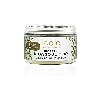 Loelle Pure Green Clay Powder, Natural Remedy Against Acne and Blackheads, Ideal for Oily & Combination Skin Mattify & Purifying Face Mask Rhassoul Clays Made in Morocco (150g) Loelle Pure Green Clay Powder, Natural Remedy Against Acne and Blackheads, Ideal for Oily & Combination Skin Mattify & Purifying Face Mask Rhassoul Clays Made in Morocco (150g)