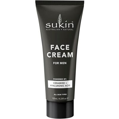 Sukin Mens Face Cream Contains Ceramides, Hyaluronic Acid, Coconut, Jojoba Oil, Baobab Extract, Vitamin E and More Natural Face Moisturiser 125ml Sukin Mens Face Cream Contains Ceramides, Hyaluronic Acid, Coconut, Jojoba Oil, Baobab Extract, Vitamin E and More Natural Face Moisturiser 125ml