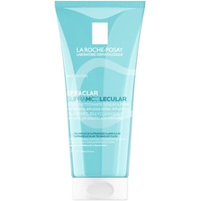 La Roche-Posay Effaclar Supramolecular Jelly Facial Cleanser for Oily & Combination Skin with Salicylic Acid and Niacinamide, Mattifying Foaming Face Wash to Unclog Pores and Remove Excess Oil, 200ml La Roche-Posay Effaclar Supramolecular Jelly Facial Cleanser for Oily & Combination Skin with Salicylic Acid and Niacinamide, Mattifying Foaming Face Wash to Unclog Pores and Remove Excess Oil, 200ml