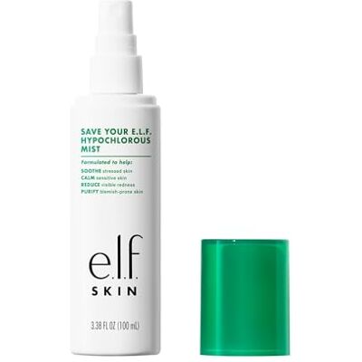 e.l.f. SKIN Save Your Hypochlorous Mist, Dermatologist-Developed Facial Spray, Soothes & Calms Redness, Sensitive & Blemish-Prone Skin, Vegan & Cruelty-Free e.l.f. SKIN Save Your Hypochlorous Mist, Dermatologist-Developed Facial Spray, Soothes & Calms Redness, Sensitive & Blemish-Prone Skin, Vegan & Cruelty-Free