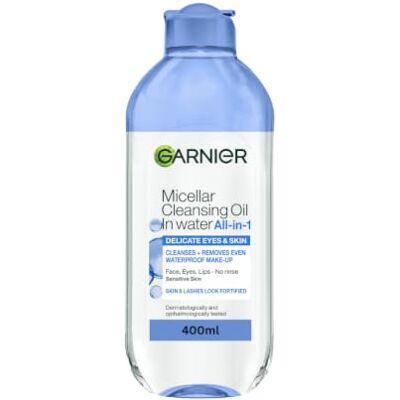 Garnier Micellar Bi-Phase Cleansing Water, for Delicate Eyes & Skin, 400ml Garnier Micellar Bi-Phase Cleansing Water, for Delicate Eyes & Skin, 400ml
