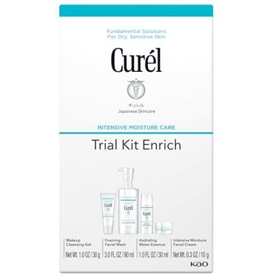 Curel Curél Enrich Trial & Travel Kit, 2 Week Skincare Routine for Dry, Sensitive Skin Curel Curél Enrich Trial & Travel Kit, 2 Week Skincare Routine for Dry, Sensitive Skin