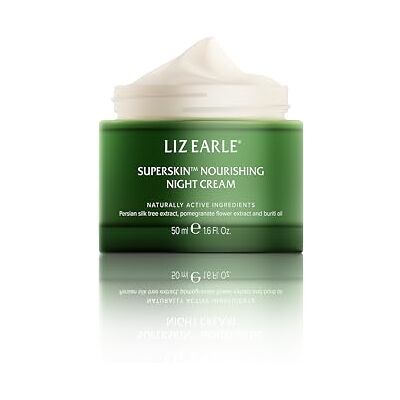 Liz Earle Superskin™ Nourishing Night Cream with Persian Silk Tree, Pomegranate Flower and Buriti for All Skin Types, 50ml Liz Earle Superskin™ Nourishing Night Cream with Persian Silk Tree, Pomegranate Flower and Buriti for All Skin Types, 50ml