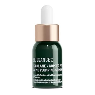 Biossance Squalane + Copper Peptide Rapid Plumping Serum Face Serum for All Skin Types Visibly Plumping + Firming Skin, Fine Lines + Wrinkles, Vegan Copper Peptides, Hyaluronic Acid Biossance Squalane + Copper Peptide Rapid Plumping Serum Face Serum for All Skin Types Visibly Plumping + Firming Skin, Fine Lines + Wrinkles, Vegan Copper Peptides, Hyaluronic Acid