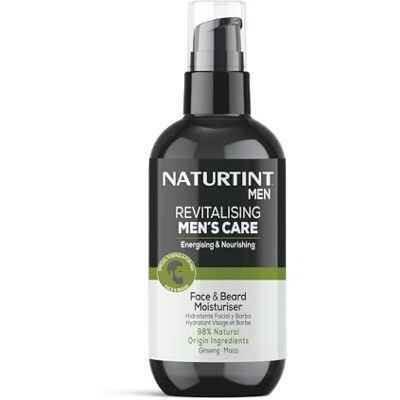Naturtint Revitalising Men's Care Face and Beard Moisturiser Energising and Nourishing with Ginseng and Maca Extracts (200ml) Naturtint Revitalising Men's Care Face and Beard Moisturiser Energising and Nourishing with Ginseng and Maca Extracts (200ml)