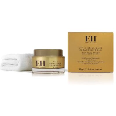 Emma Hardie Vit C Brilliance Cleansing Balm 50g with Dual Action Cleansing Cloth, Removes SPF, Impurities & Long-Wear Makeup, Brightening, Nourishing Balm-to-Milk Cleanser for Dull, Tired Skin Emma Hardie Vit C Brilliance Cleansing Balm 50g with Dual Action Cleansing Cloth, Removes SPF, Impurities & Long-Wear Makeup, Brightening, Nourishing Balm-to-Milk Cleanser for Dull, Tired Skin