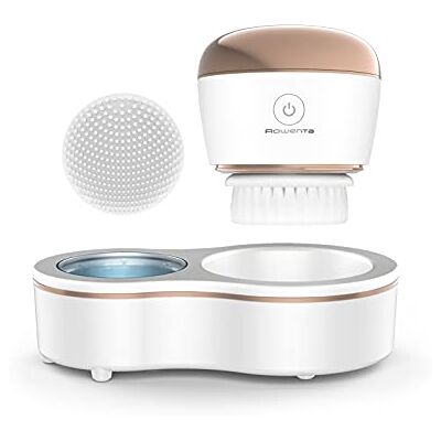 Rowenta Anti-Ageing Facial Cleansing Brush, Gentle Ultrasonic Vibrations, Clean Pores, Refines Skin, Sensitive Skin Friendly, Waterproof, Remove Make-Up, LED Sanitising Zone, Glow Skin, LV4020 Rowenta Anti-Ageing Facial Cleansing Brush, Gentle Ultrasonic Vibrations, Clean Pores, Refines Skin, Sensitive Skin Friendly, Waterproof, Remove Make-Up, LED Sanitising Zone, Glow Skin, LV4020