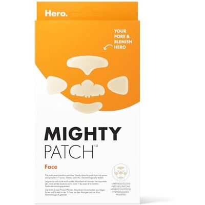 HERO COSMETICS Mighty Patch™ Face Spot Patches by , Day & Night Time Acne Treatment, Clear Pimple Patch, Hydrocolloid Patches, Anti Acne Dots, Spot Treatment Blemish & Pimple Stickers, Set of 5 Patches HERO COSMETICS Mighty Patch™ Face Spot Patches by , Day & Night Time Acne Treatment, Clear Pimple Patch, Hydrocolloid Patches, Anti Acne Dots, Spot Treatment Blemish & Pimple Stickers, Set of 5 Patches