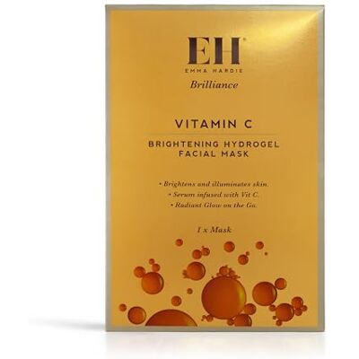 Emma Hardie Vitamin C Brightening Hydrogel Facial Mask (1 Piece) Vit C Sheet Mask for Dull, Tired Skin, Hydrating Face Mask with Hyaluronic Acid & Ceramides, Helps Brighten, Smooth & Boost Radiance Emma Hardie Vitamin C Brightening Hydrogel Facial Mask (1 Piece) Vit C Sheet Mask for Dull, Tired Skin, Hydrating Face Mask with Hyaluronic Acid & Ceramides, Helps Brighten, Smooth & Boost Radiance