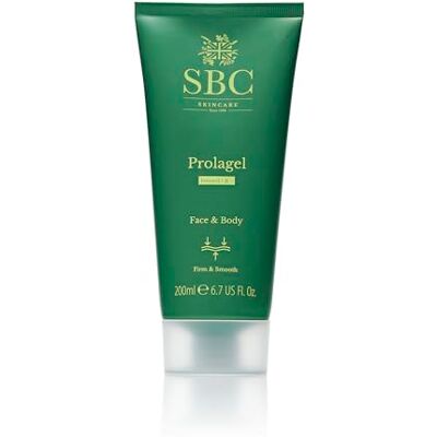 SBC Skincare Prolagel Firming Gel – Face & Body Treatment for Elasticity, Tone & Stretch Marks – Proline & Osmanthus to Plump, Smooth & Restore Skin, All Skin Types, 200 mL SBC Skincare Prolagel Firming Gel – Face & Body Treatment for Elasticity, Tone & Stretch Marks – Proline & Osmanthus to Plump, Smooth & Restore Skin, All Skin Types, 200 mL