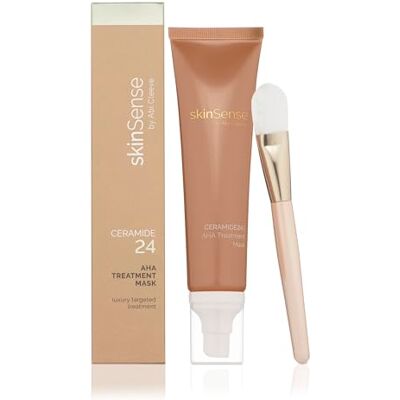 skinSense by Abi Cleeve SkinSense Ceramide24 AHA Treatment Mask, Gentle Exfoliating Face Mask, Lactic Acid Face Treatment, Dead Skin Removal for Face, Luxury Treatment, Ceramides skinSense by Abi Cleeve SkinSense Ceramide24 AHA Treatment Mask, Gentle Exfoliating Face Mask, Lactic Acid Face Treatment, Dead Skin Removal for Face, Luxury Treatment, Ceramides