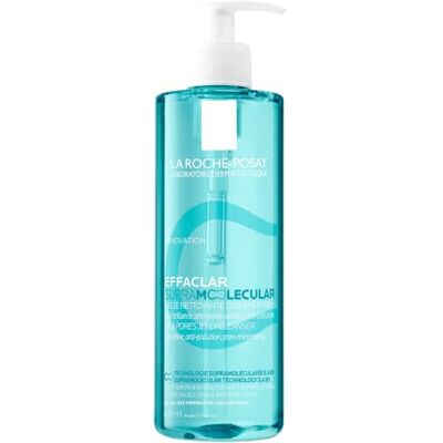 La Roche-Posay Effaclar Supramolecular Jelly Facial Cleanser for Oily & Combination Skin with Salicylic Acid and Niacinamide, Mattifying Foaming Face Wash to Unclog Pores and Remove Excess Oil, 400ml La Roche-Posay Effaclar Supramolecular Jelly Facial Cleanser for Oily & Combination Skin with Salicylic Acid and Niacinamide, Mattifying Foaming Face Wash to Unclog Pores and Remove Excess Oil, 400ml