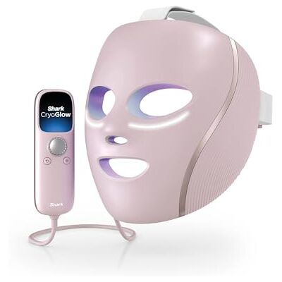 Shark CryoGlow LED Face Mask with Under-Eye Cooling, Anti-Ageing & Blemish Repair, Red & Blue LED, Infrared Light Therapy, USB-C, Remote Control, Storage Bag, Adjustable Straps, FW312UKPK Shark CryoGlow LED Face Mask with Under-Eye Cooling, Anti-Ageing & Blemish Repair, Red & Blue LED, Infrared Light Therapy, USB-C, Remote Control, Storage Bag, Adjustable Straps, FW312UKPK