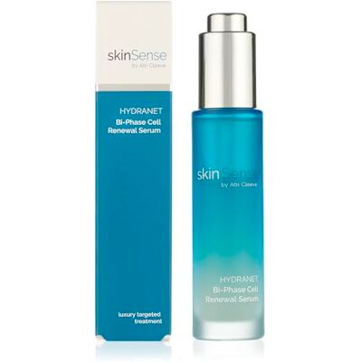 skinSense by Abi Cleeve SkinSense Hydranet Bi-Phase Cell Renewal Serum 30ml, Hydrating Facial Oil, Hydration Boost Serum, Cell Renewal Elixir, Miracle Oil, Plant-Based Facial Oils for Women skinSense by Abi Cleeve SkinSense Hydranet Bi-Phase Cell Renewal Serum 30ml, Hydrating Facial Oil, Hydration Boost Serum, Cell Renewal Elixir, Miracle Oil, Plant-Based Facial Oils for Women