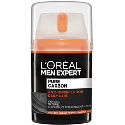 L’Oréal Paris men expert Pure Carbon Anti Imperfection Daily Care Face Cream, 50ml L’Oréal Paris men expert Pure Carbon Anti Imperfection Daily Care Face Cream, 50ml