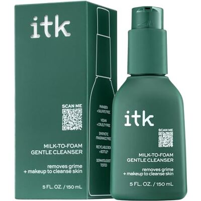 ITK Milk-To-Foam Gentle Cleanser by for Women 5 oz Cleanser ITK Milk-To-Foam Gentle Cleanser by for Women 5 oz Cleanser