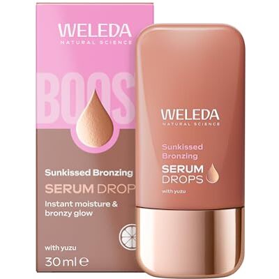 WELEDA Sunkissed Bronzing Face Serum Drops with Yuzu, Facial Serum for Instant Moisture & Bronzy Glow, Certified Natural, Vegan, 30ml WELEDA Sunkissed Bronzing Face Serum Drops with Yuzu, Facial Serum for Instant Moisture & Bronzy Glow, Certified Natural, Vegan, 30ml