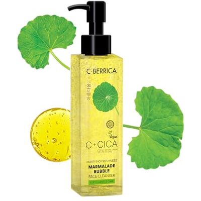 Natura Siberica C+CICA C-BERRICA PURIFYING FRESHNESS MARMALADE BUBBLE FACE CLEANSER soft & gentle care. K-Beauty inspired GLASS SKIN routine infused with Centella Asiatica and Vitamin C, 150ml Natura Siberica C+CICA C-BERRICA PURIFYING FRESHNESS MARMALADE BUBBLE FACE CLEANSER soft & gentle care. K-Beauty inspired GLASS SKIN routine infused with Centella Asiatica and Vitamin C, 150ml