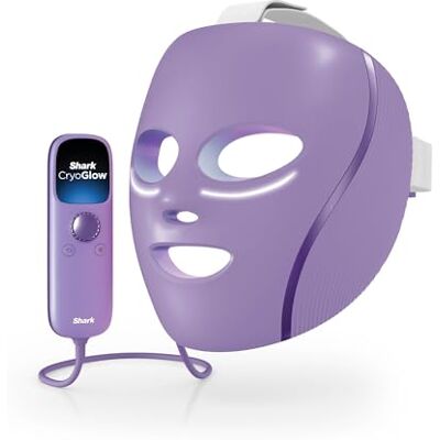 Shark CryoGlow LED Face Mask with Under-Eye Cooling, Anti-Ageing & Blemish Repair, Red & Blue LED, Infrared Light Therapy, USB-C, Remote Control, Storage Bag, Adjustable Straps, FW312UKPR Shark CryoGlow LED Face Mask with Under-Eye Cooling, Anti-Ageing & Blemish Repair, Red & Blue LED, Infrared Light Therapy, USB-C, Remote Control, Storage Bag, Adjustable Straps, FW312UKPR