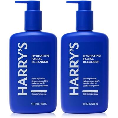 Harry's Hydrating Facial Cleanser, Suitable for Sensitive Skin & Dermalogically Tested 2 x 266ml pack Harry's Hydrating Facial Cleanser, Suitable for Sensitive Skin & Dermalogically Tested 2 x 266ml pack
