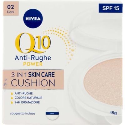 NIVEA q10 plus anti age 3 in 1 skin care cushion 02 dark NIVEA q10 plus anti age 3 in 1 skin care cushion 02 dark