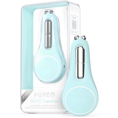 FOREO Bear 2 Eyes & Lips, Microcurrent Line Smoothing Instant Face Lift, Eye Care Device, Brow Lift, Dark Crcles Under Eye Treatment & Lip Plumper Device, Firming Beauty Products, Arctic Blue FOREO Bear 2 Eyes & Lips, Microcurrent Line Smoothing Instant Face Lift, Eye Care Device, Brow Lift, Dark Crcles Under Eye Treatment & Lip Plumper Device, Firming Beauty Products, Arctic Blue