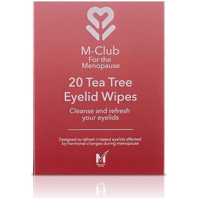 M-Club Tea Tree Eyelid Wipes for Dry Irritated Eyes, Biodegradable, Vegan M-Club Tea Tree Eyelid Wipes for Dry Irritated Eyes, Biodegradable, Vegan