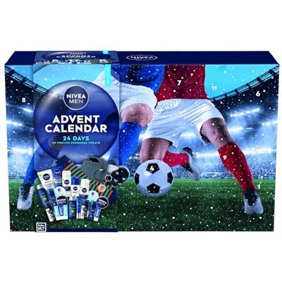 NIVEA MEN 24 Days Advent Calendar Includes Moisturisers, Face Wash, Shower Gel, Post Shave, Antiperspirant, Lip Care, Accessories, Complete Skincare Set NIVEA MEN 24 Days Advent Calendar Includes Moisturisers, Face Wash, Shower Gel, Post Shave, Antiperspirant, Lip Care, Accessories, Complete Skincare Set