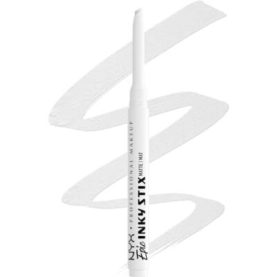NYX PROFESSIONAL MAKEUP Eyeliner, Epic Inky Stix Long Lasting: Wired White Cream Gel Eyeliner, Lasts Up To 24 Hours, Waterproof, Precise Slanted Tip, Easy Application, Waterproof NYX PROFESSIONAL MAKEUP Eyeliner, Epic Inky Stix Long Lasting: Wired White Cream Gel Eyeliner, Lasts Up To 24 Hours, Waterproof, Precise Slanted Tip, Easy Application, Waterproof